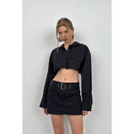 Women's Belt Detail Mini Skirt