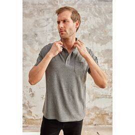 Polo Neck Short Sleeve T-Shirt with Pocket