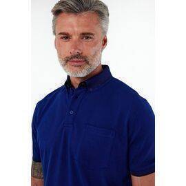 Polo Collar Short Sleeve T-Shirt with Pockets