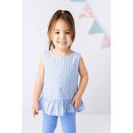 Patterned Woven Blouse for Girls