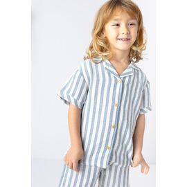 Striped Muslin Shirt for Baby Boys