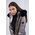 Women's Hooded Coat Collar Fur Detail (Mont)