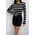 Women's Striped Crew Neck Knitwear Blouse