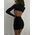 Women's Turtleneck Low-cut Waist Dress