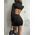 Women's Turtleneck Low-cut Waist Dress