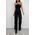 Women's Strapless Denim Jumpsuit with Cargo Pocket