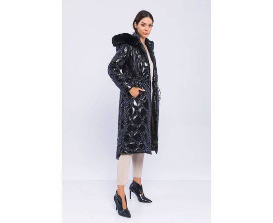 Women's Onion Patterned Quilted Coat (Kaban)