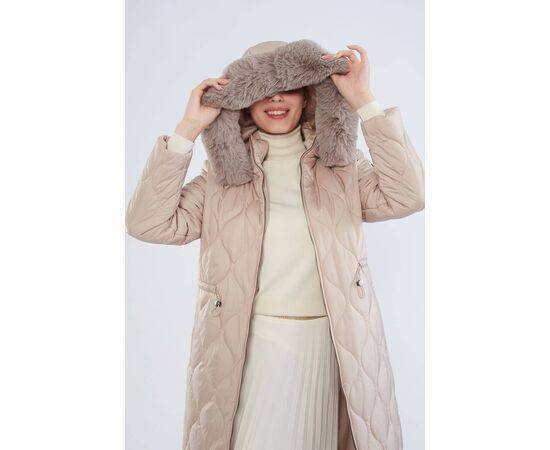 Women's Onion Patterned Quilted Coat (Kaban)