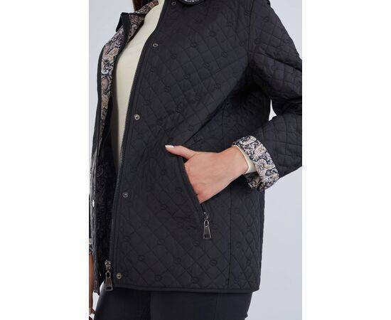 Women's Quilted Coat with Patterned Lining (Mont)