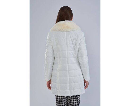 Women's Quilted Coat with Fur Collar (Kaban)