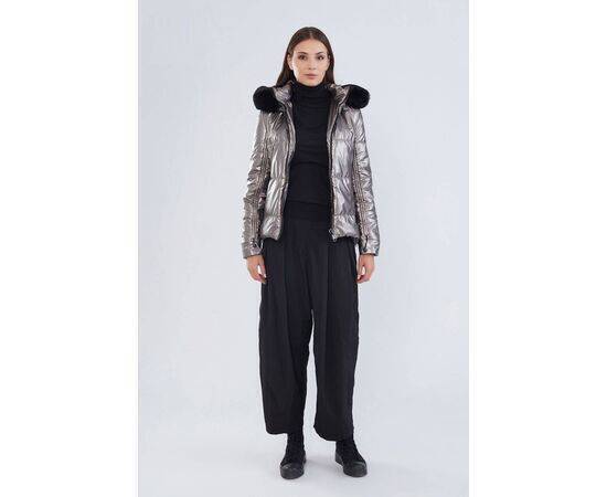 Women's Hooded Coat Collar Fur Detail (Mont)