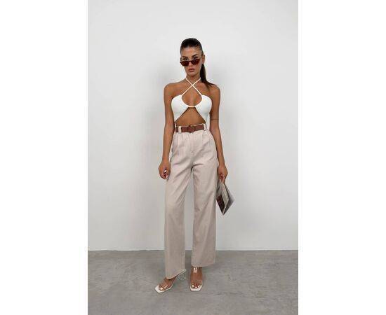 Women's Belted Palazzo Trousers