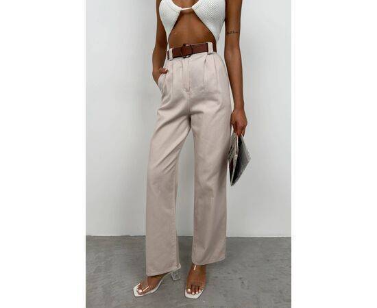 Women's Belted Palazzo Trousers