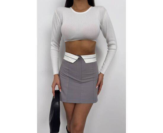 Women's Waist Fold Mini Skirt