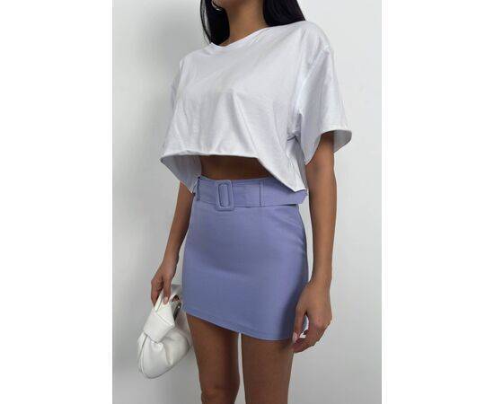 Women's Belted Mini Skirt