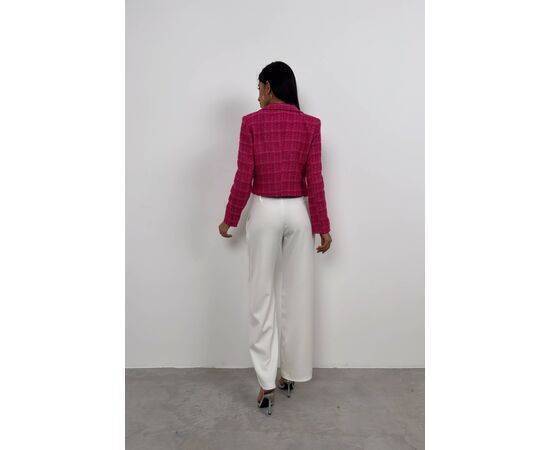 Women's Tweed Crop Blazer Jacket