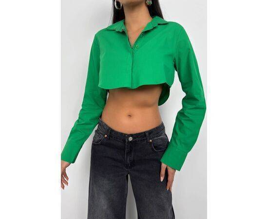 Women's Cuff Detail Crop Shirt