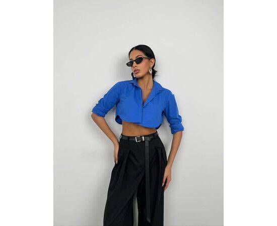 Women's Cuff Detail Crop Shirt