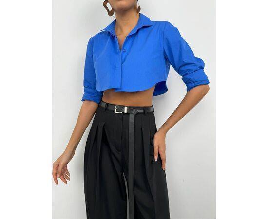 Women's Cuff Detail Crop Shirt