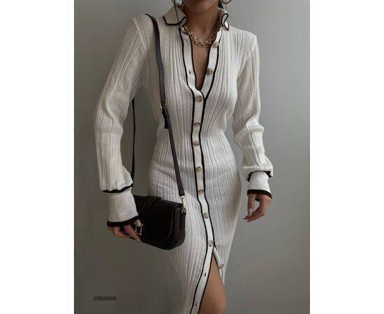 Women's Polo Collar Buttoned Dress