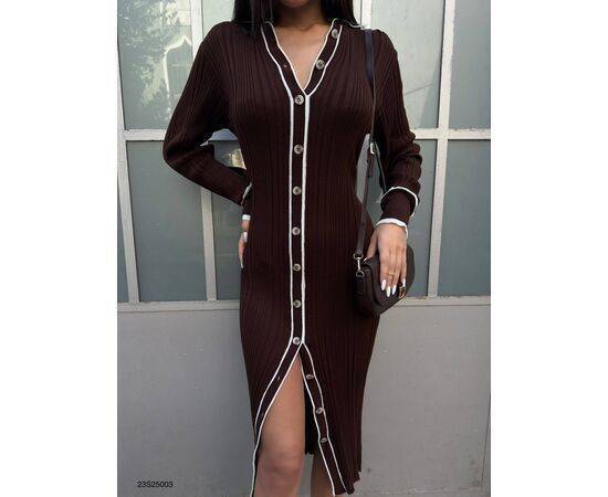 Women's Polo Collar Buttoned Dress