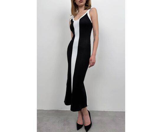 Women's Double Color Slit Detail Dress