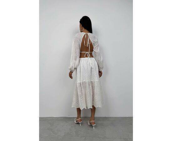 Women's Backless Embroidery Dress