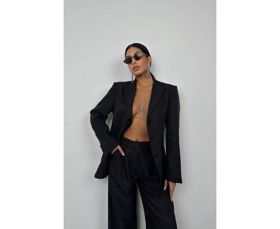 Women's Waist Fold Trousers & Blazer Jacket Set