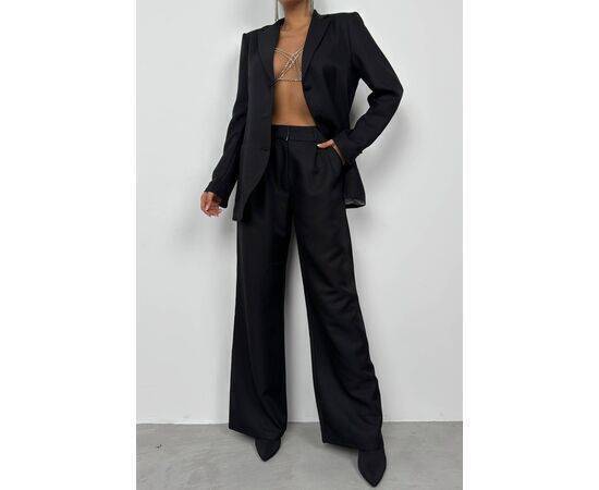 Women's Waist Fold Trousers & Blazer Jacket Set