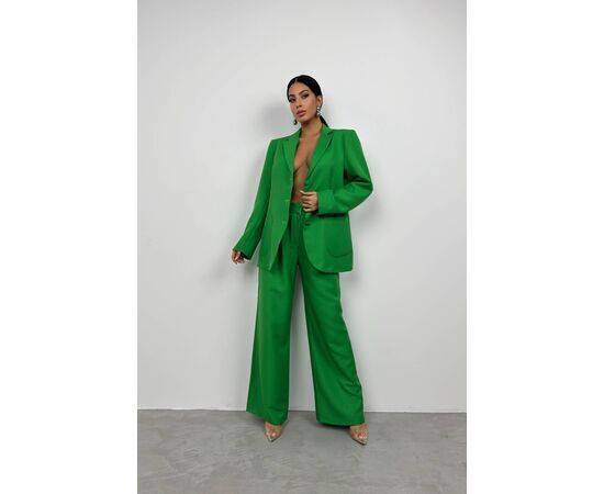 Women's Waist Fold Trousers & Blazer Jacket Set