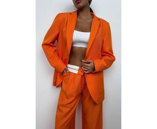 Women's Waist Fold Trousers & Blazer Jacket Set