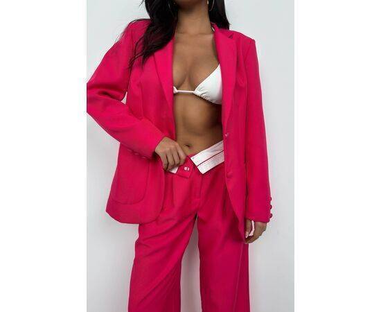 Women's Waist Fold Trousers & Blazer Jacket Set