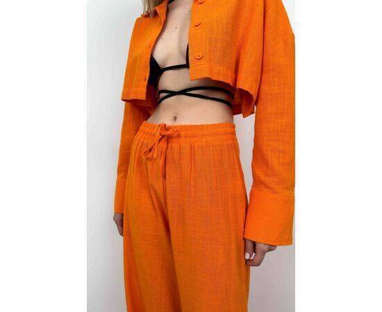 Women's Oversize Crop Shirt & Wide Leg Trousers Set