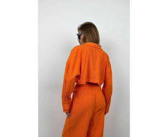 Women's Oversize Crop Shirt & Wide Leg Trousers Set