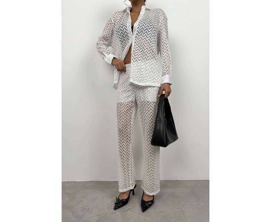 Women's Embroidery Shirt & Trousers Set