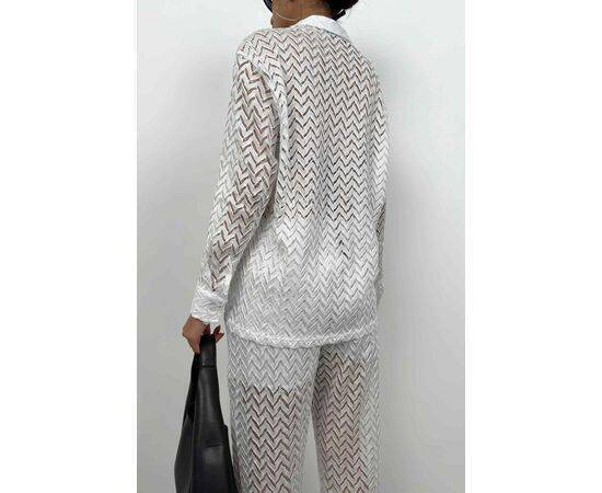 Women's Embroidery Shirt & Trousers Set