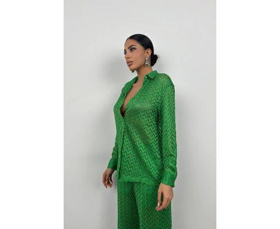 Women's Embroidery Shirt & Trousers Set