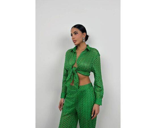 Women's Embroidery Shirt & Trousers Set