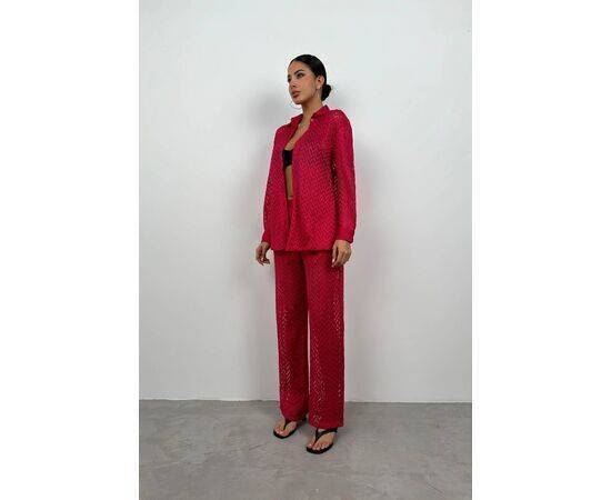 Women's Embroidery Shirt & Trousers Set