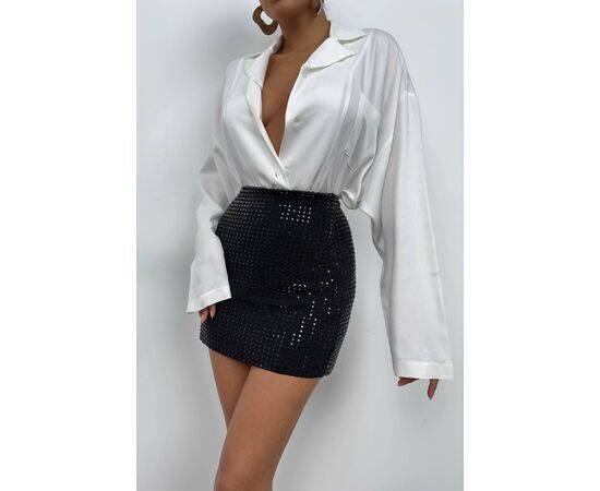 Women's Stone Detailed Mini Skirt