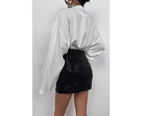 Women's Stone Detailed Mini Skirt