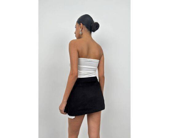 Women's Waist Fold Pleated Mini Skirt