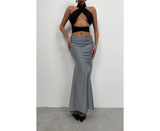 Women's Maxi Length Satin Skirt