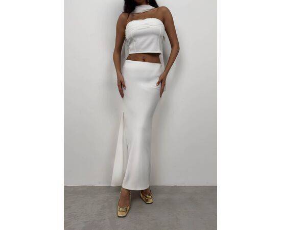 Women's Maxi Length Satin Skirt