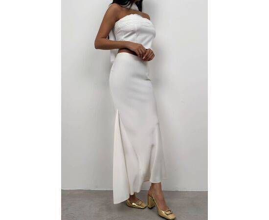 Women's Maxi Length Satin Skirt