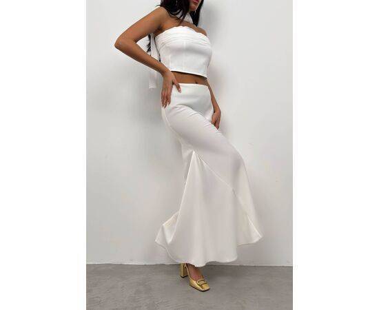 Women's Maxi Length Satin Skirt