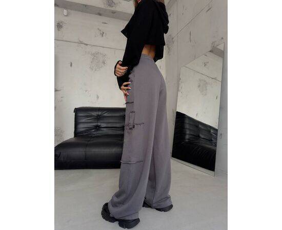 Women's Sweatpants with Elastic Legs & Cargo Pocket