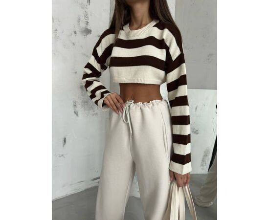 Women's Wide Leg Sweatpants with Stitching Detail