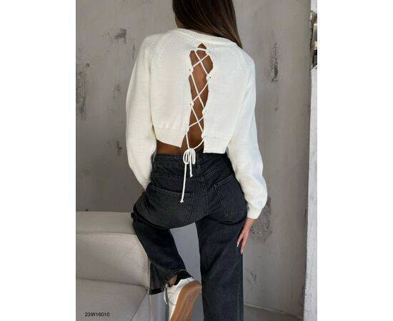 Women's Back Tie Detail Sweater