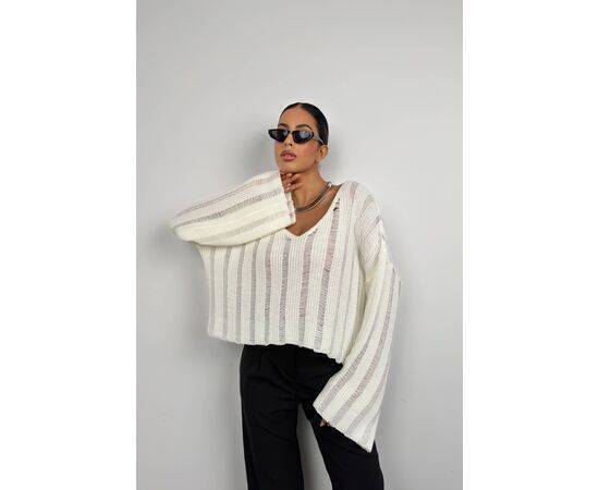 Women's Laser Cut Knitwear Sweater